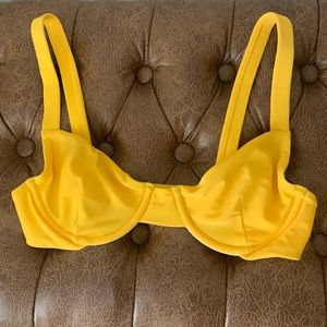 Moana Bikini, Bam Bam top in Yellow, Size Small